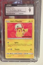 Ashs Pikachu SM109 card