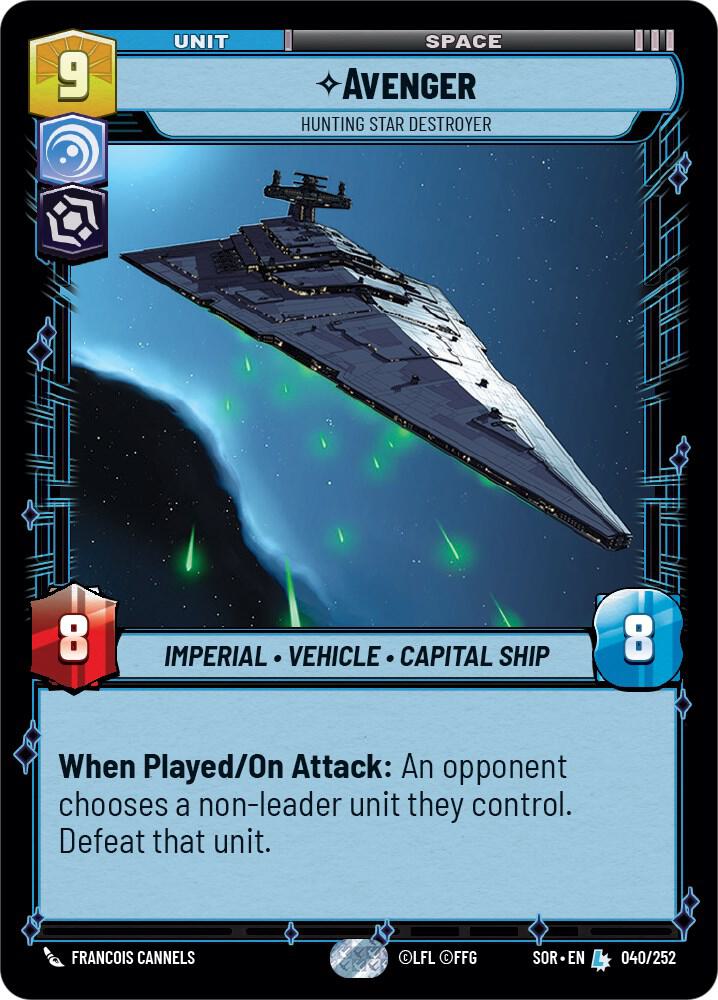 Avenger Hunting Star Destroyer 040/252 carta