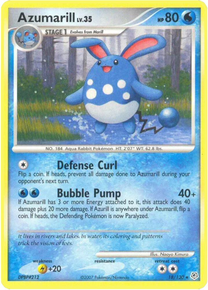 Azumarill 18/130 carta