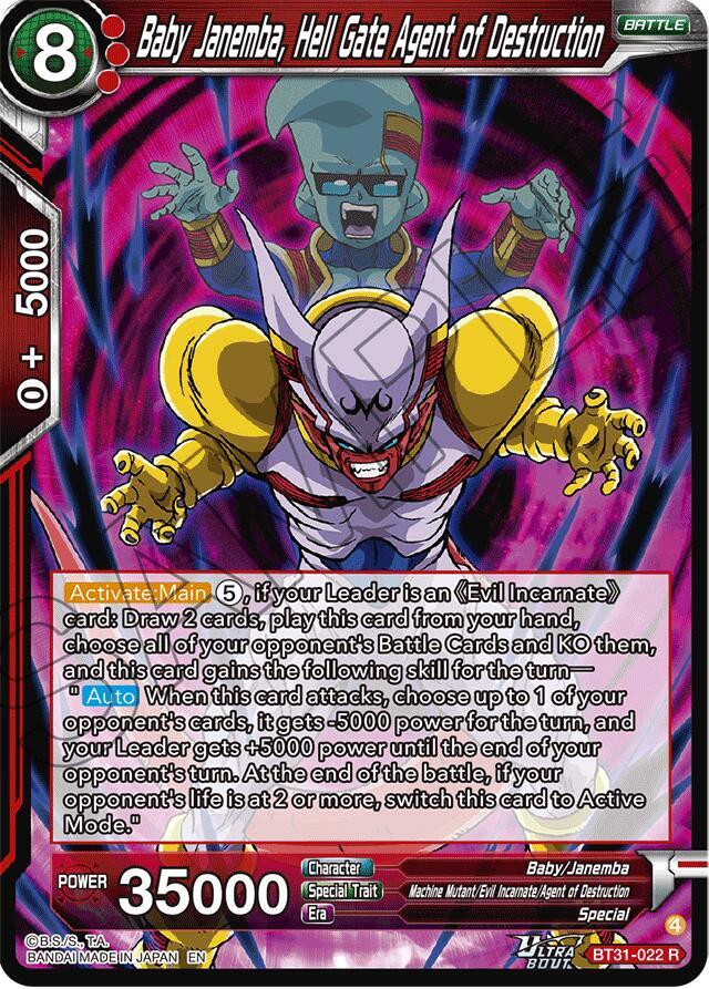 Baby Janemba Hell Gate Agent of Destruction BT31-022 card