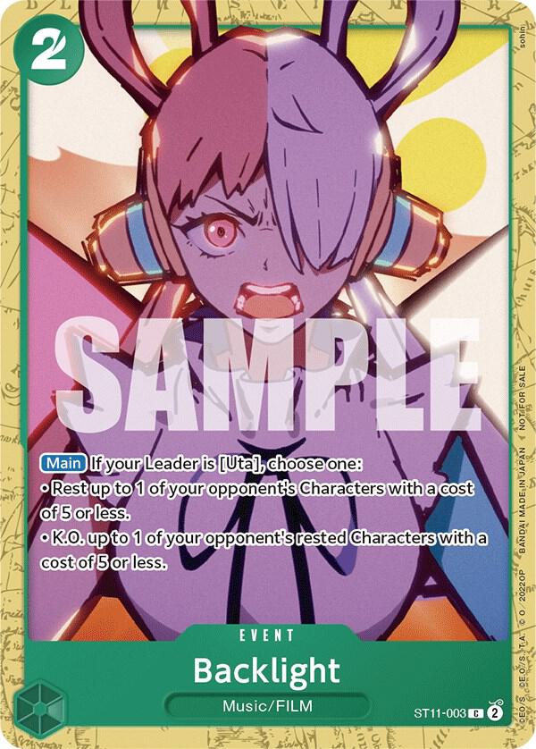 Backlight Starter Deck 11 Uta Deck Battle ST11-003
