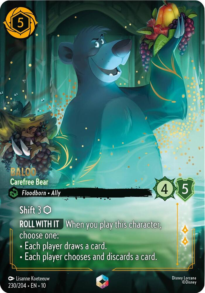 Baloo Carefree Bear Enchanted 230/204 carta