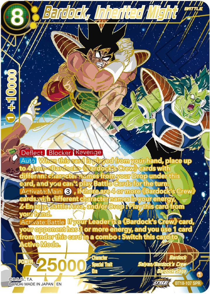 Bardock Inherited Might SPR BT18-107