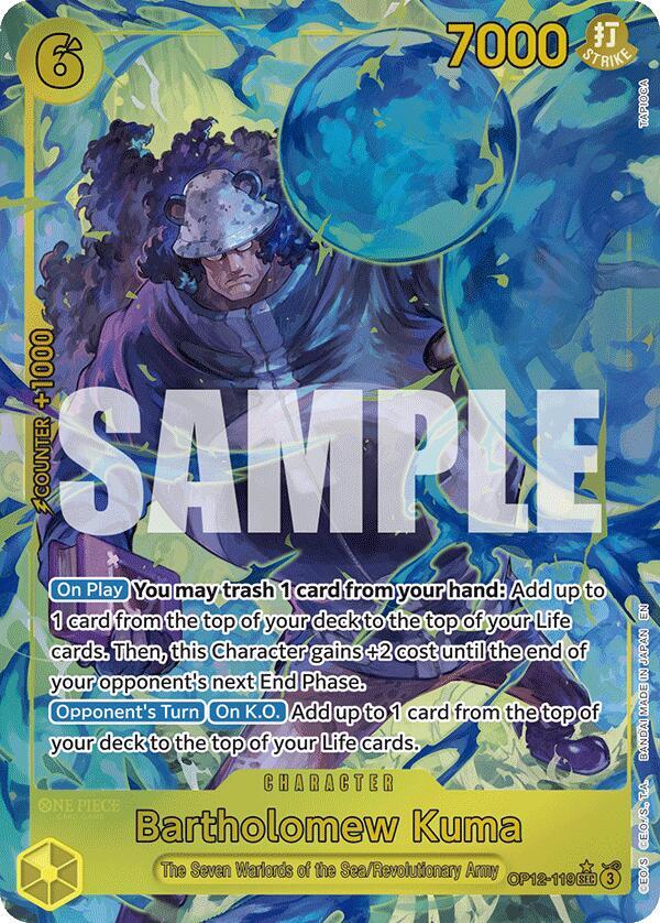 Bartholomew Kuma Alternate Art OP12-119 card