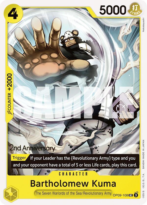 Bartholomew Kuma OP09-108 card