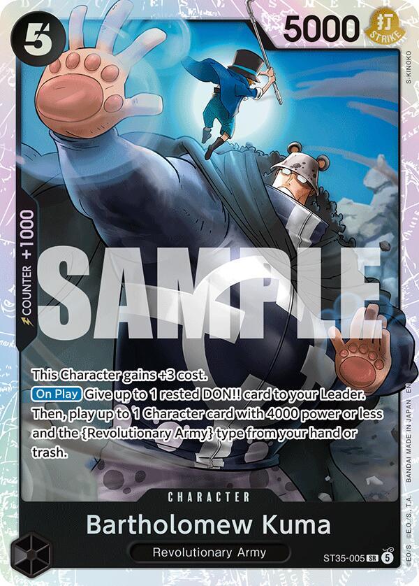 Bartholomew Kuma ST35-005 carta