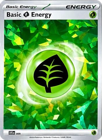 Basic Grass Energy Cracked Ice Holo 009