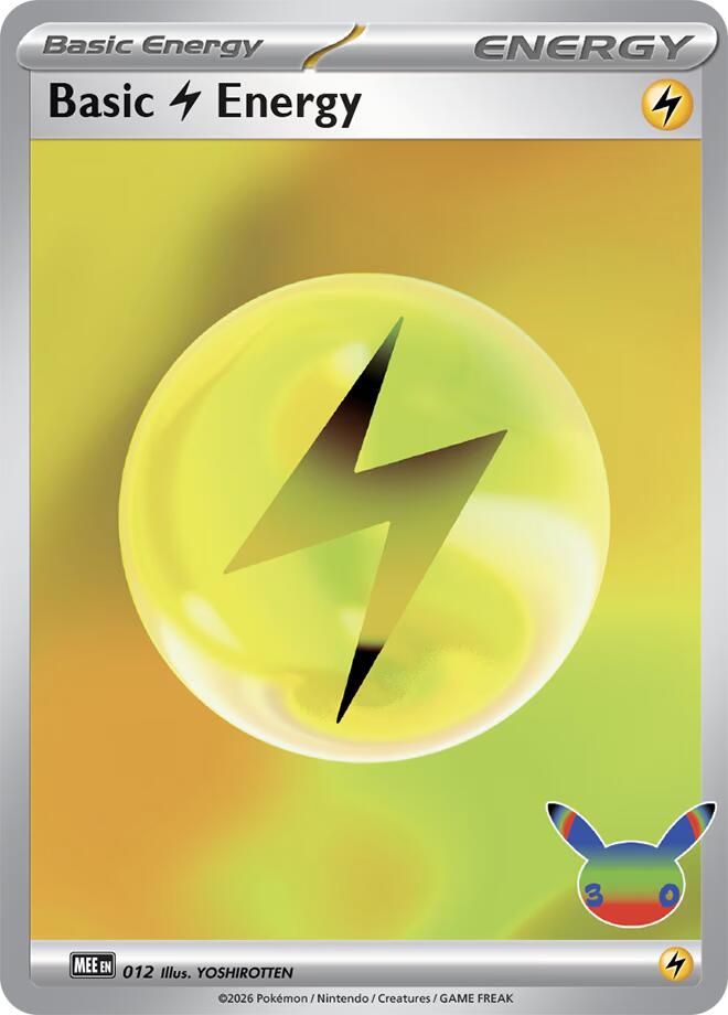 Basic Lightning Energy 012 30th Celebration card