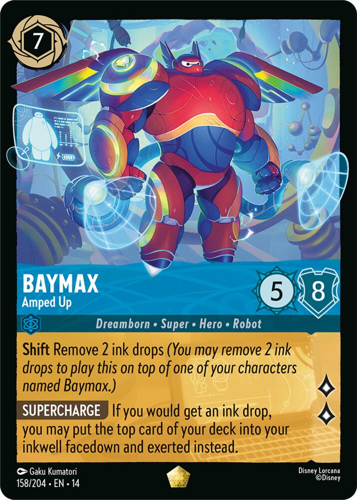 Baymax Amped Up 158/204 card