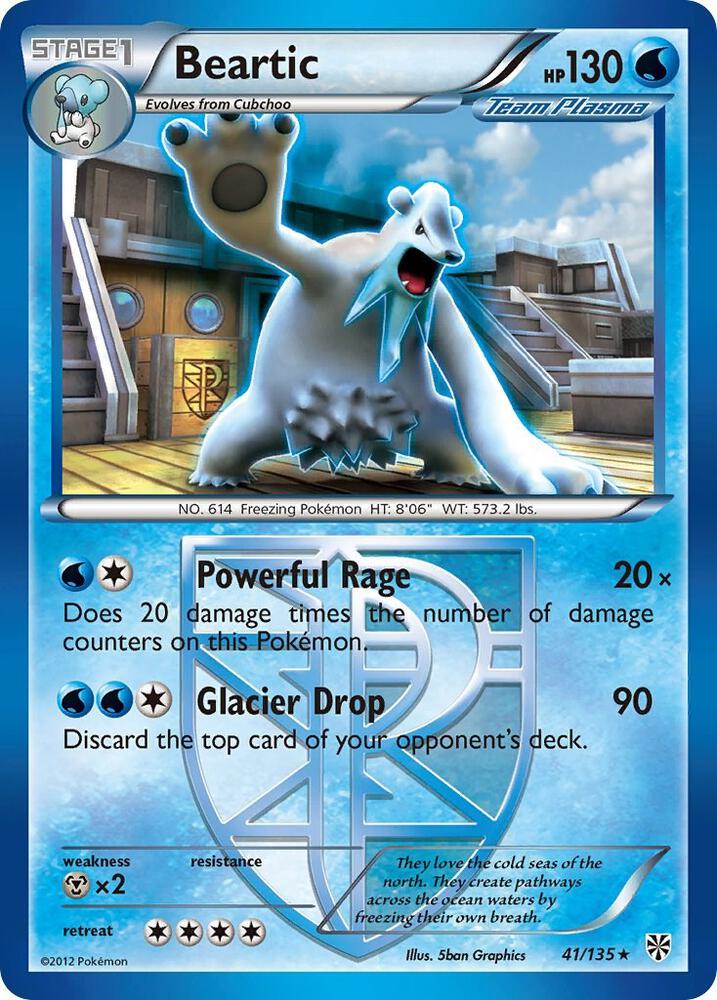 Beartic Team Plasma 41/135 card