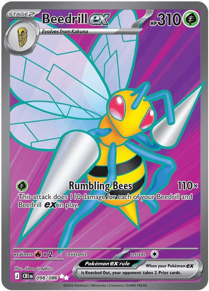 Beedrill ex 098 086 carta