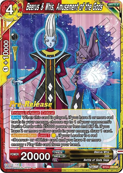 Beerus and Whis Amusement of the Gods BT24-131
