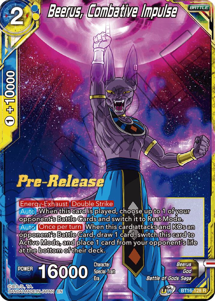 Beerus Combative Impulse BT16-128