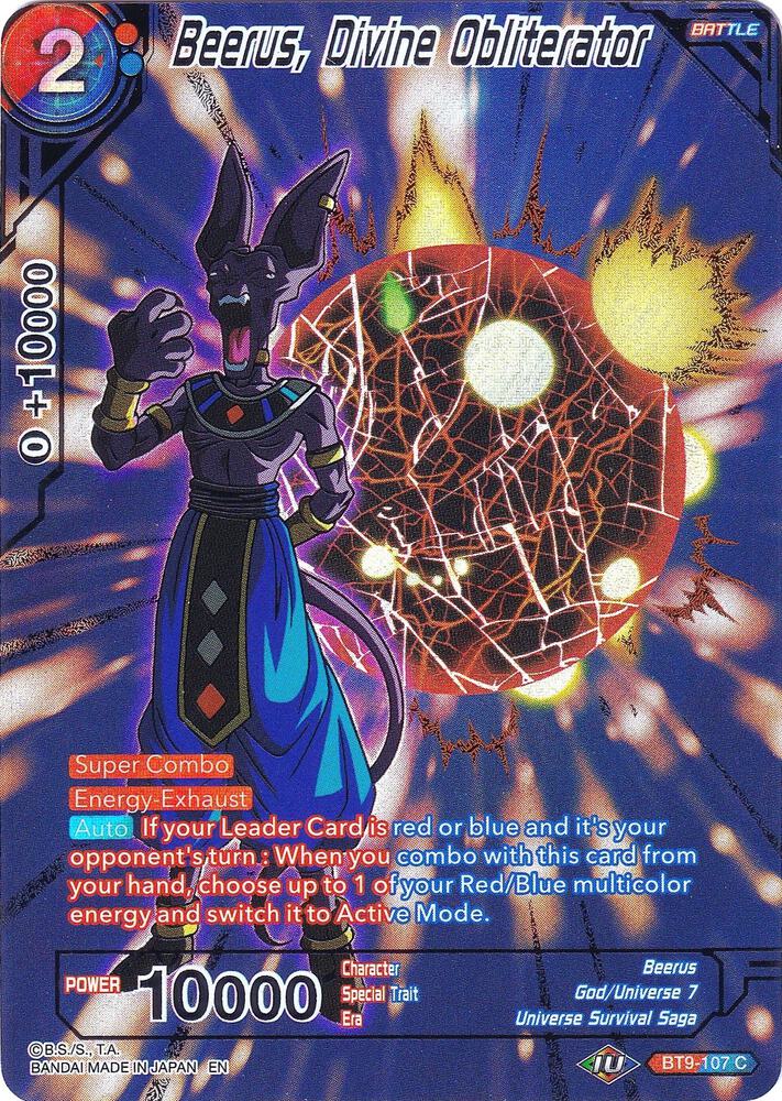 Beerus Divine Obliterator BT9-107