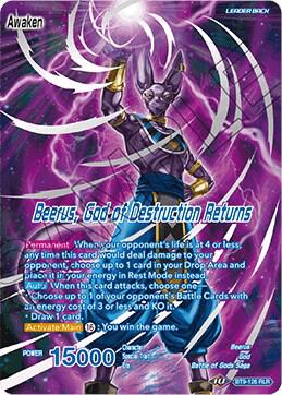 Beerus God of Destruction Returns BT9-126 card