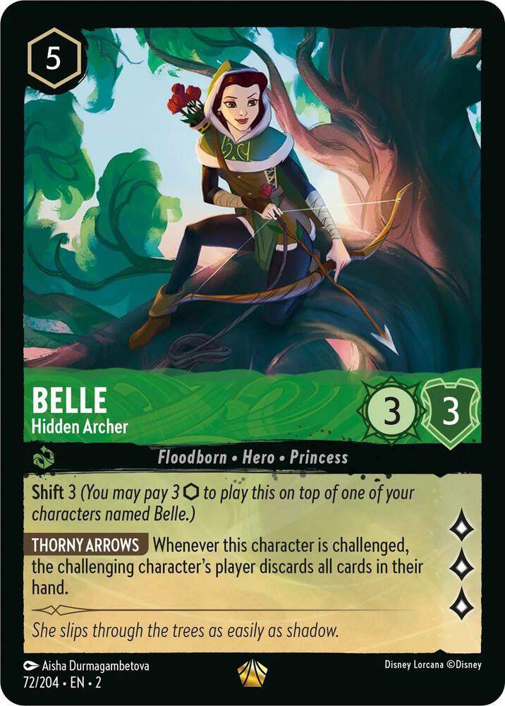 Belle Hidden Archer 72/204 card
