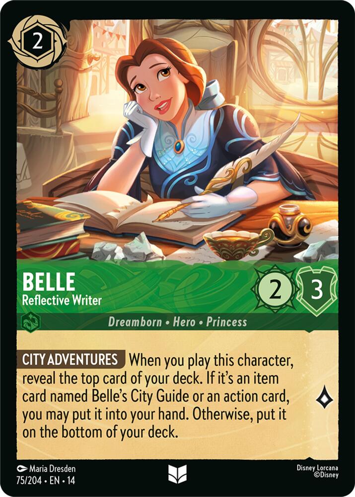 Belle Reflective Writer 75/204 card
