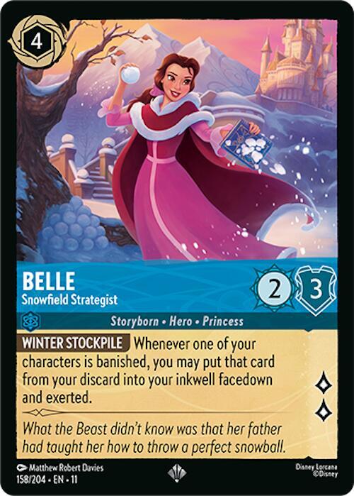 Belle Snowfield Strategist 158/204 carta