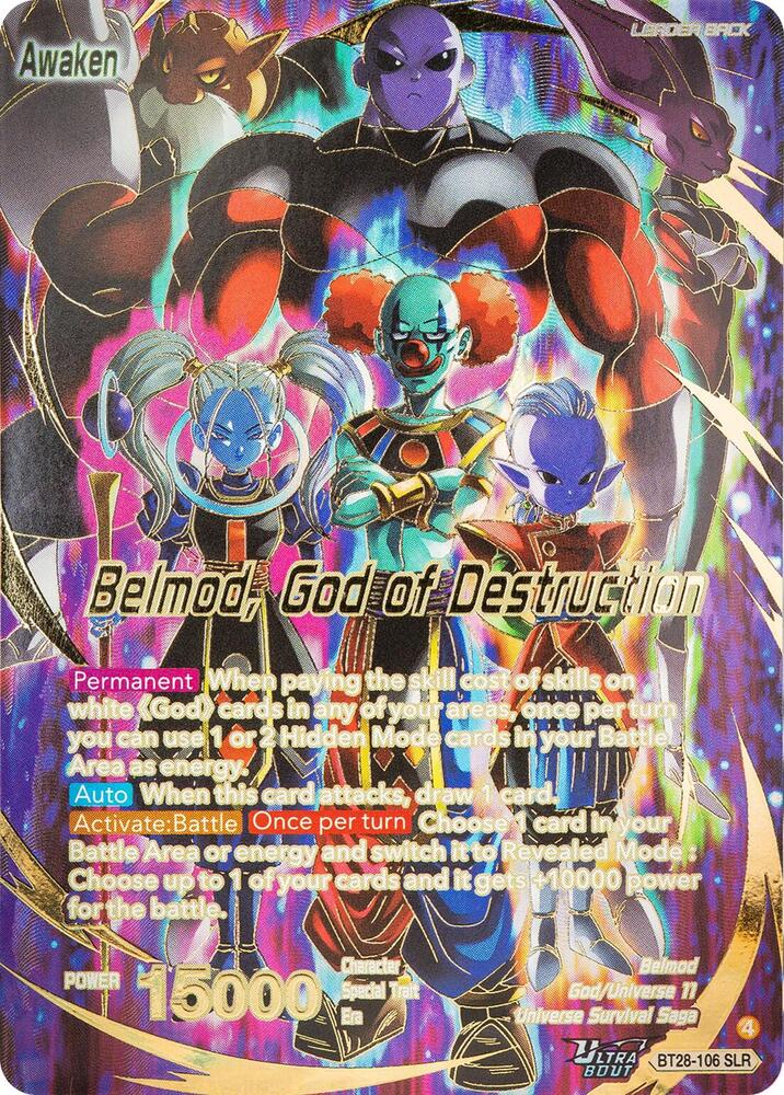 Belmod God of Destruction SLR BT28-106 card
