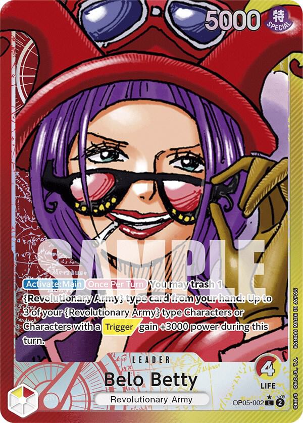 Belo Betty 002 Alternate Art OP05-002