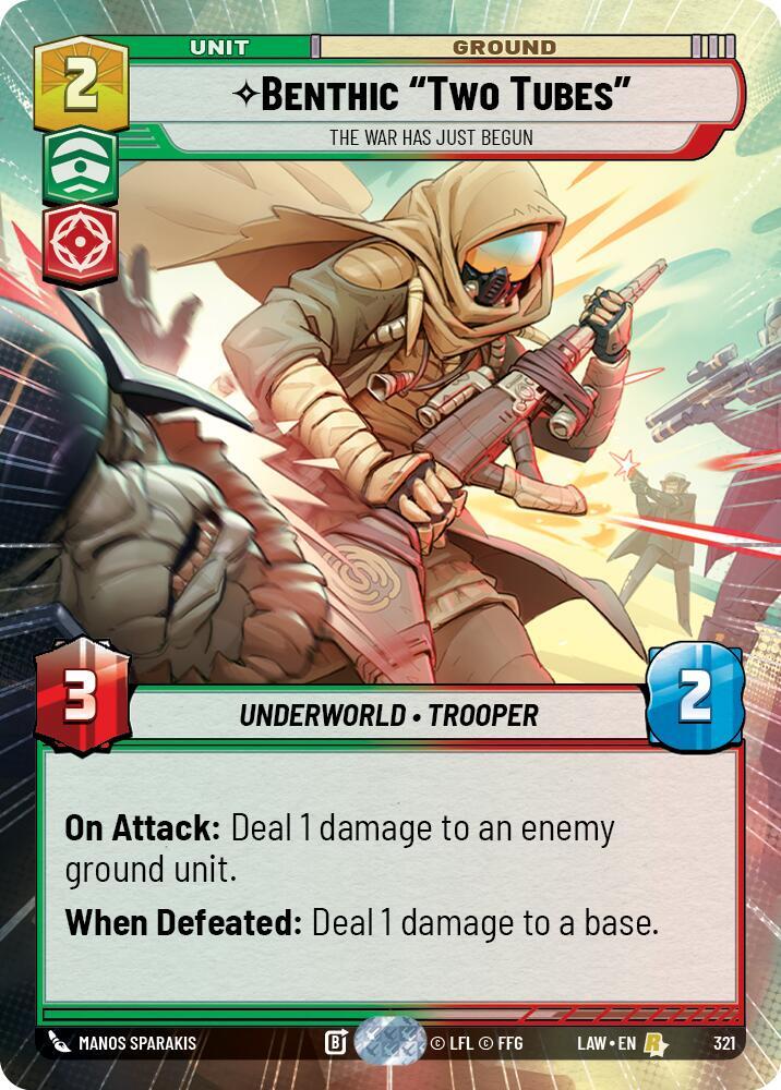 Benthic Two Tubes The War Has Just Begun Hyperspace 321 card
