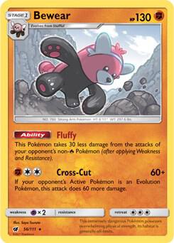 Bewear 56 111 Prerelease Kit Exclusive 056/111 card
