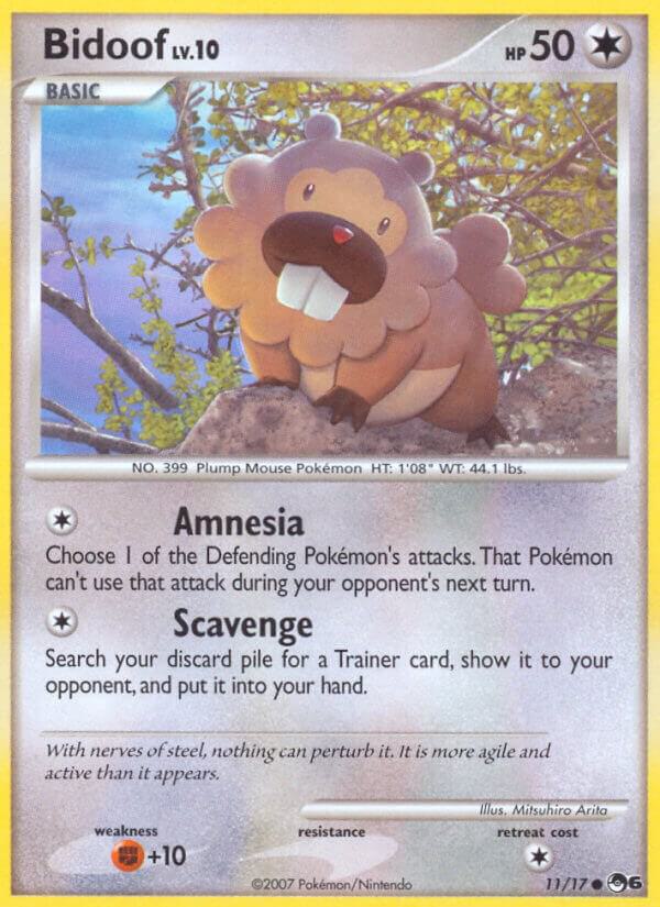 Bidoof 011/017 card