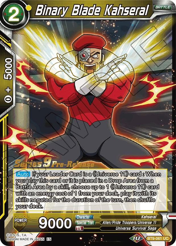 Binary Blade Kahseral BT9-061 carta