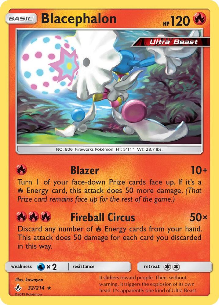 Blacephalon 32/214 card