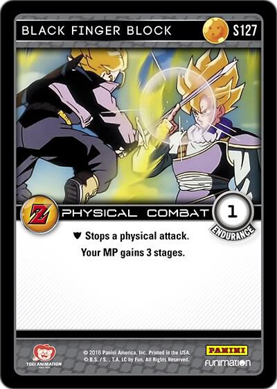 Black Finger Block S127 card