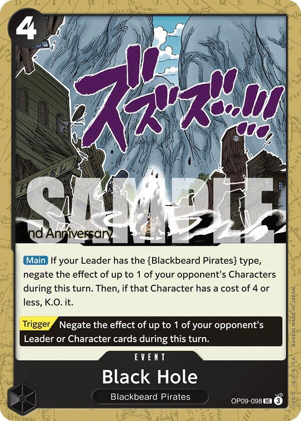 Black Hole OP09-098 card