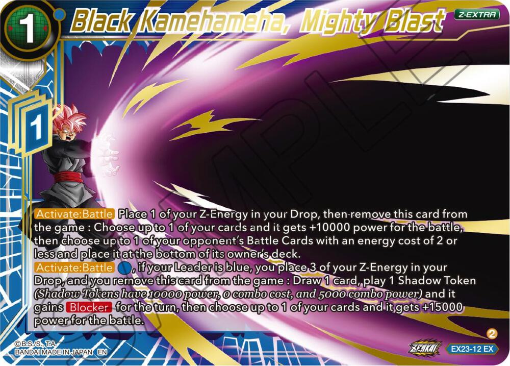 Black Kamehameha Mighty Blast EX23-12
