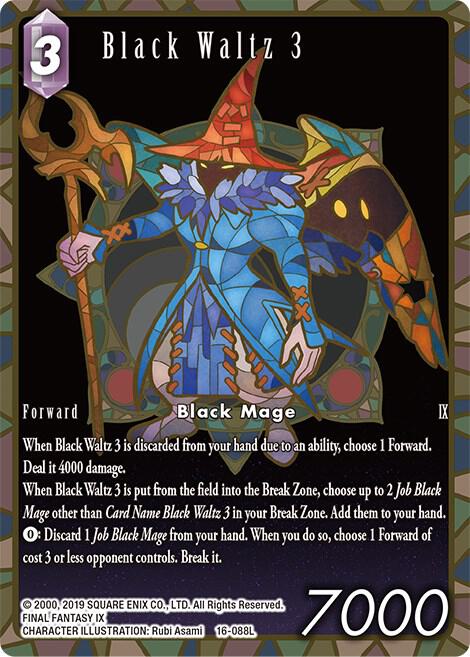 Black Waltz 3 Full Art 16-088L carta