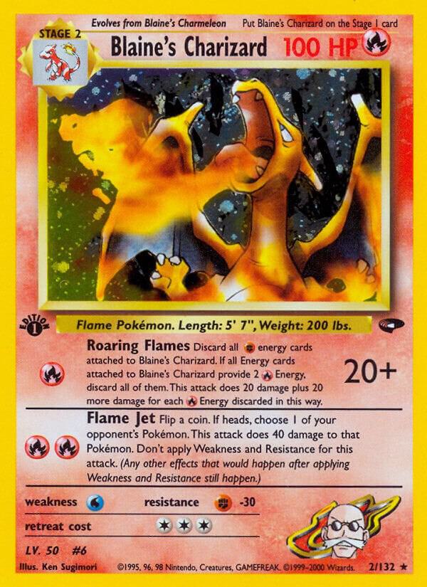 Blaine's Charizard 2/132 card
