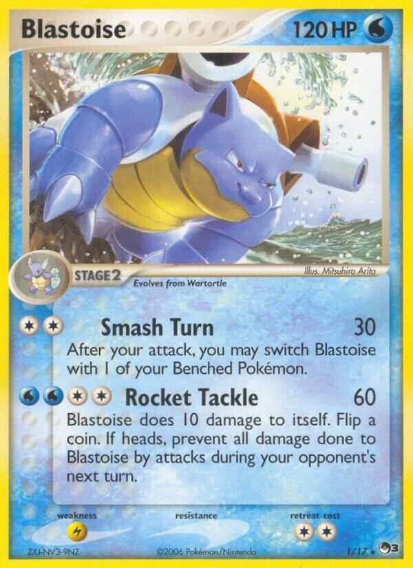 Blastoise 001/017 card