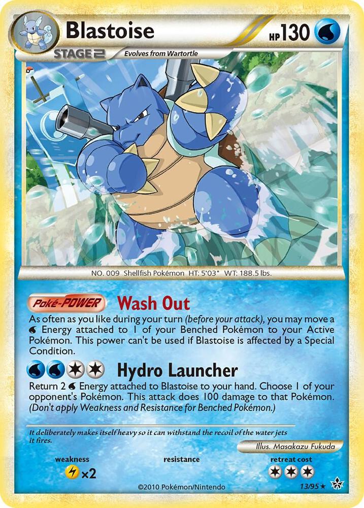 Blastoise 13/95 card