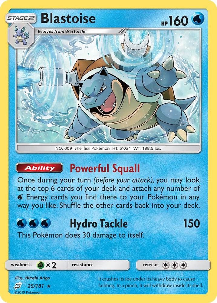 Blastoise 25/181 card