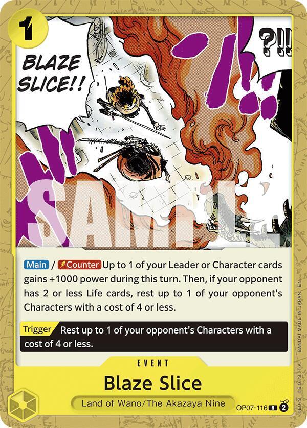 Blaze Slice Reprint OP07-116 card