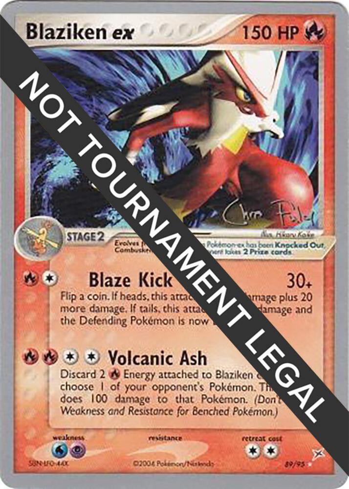 Blaziken ex 2004 Chris Fulop 89/95 card