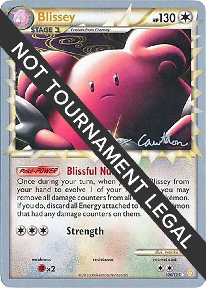 Blissey 2011 Ross Cawthon 106/123 card