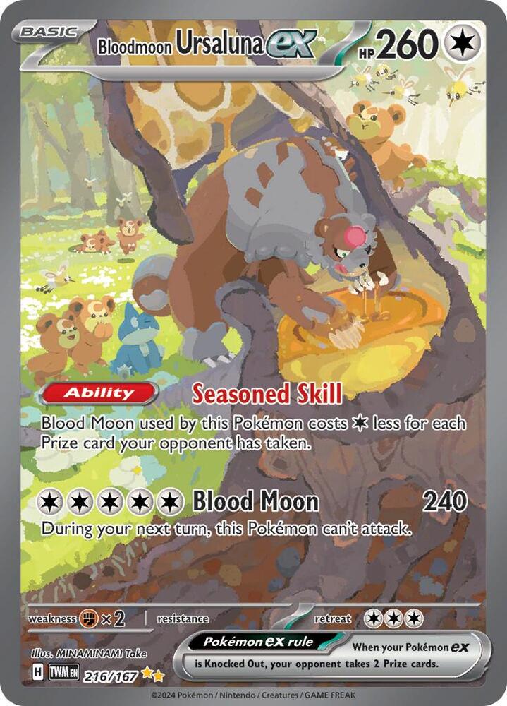 Bloodmoon Ursaluna ex 216/167 card