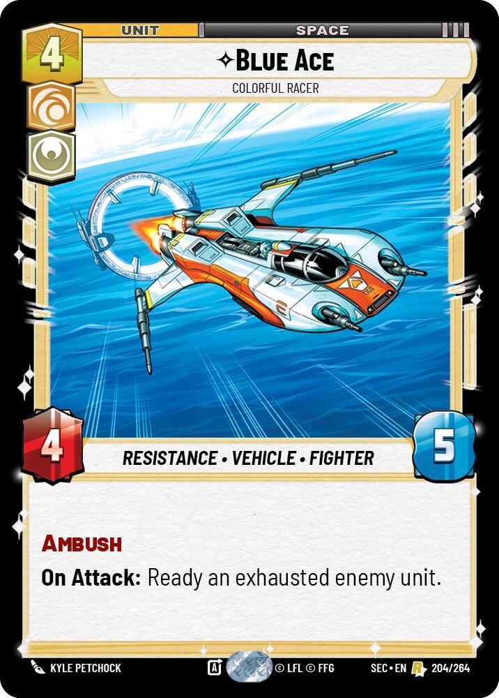 Blue Ace Colorful Racer 204/264 card