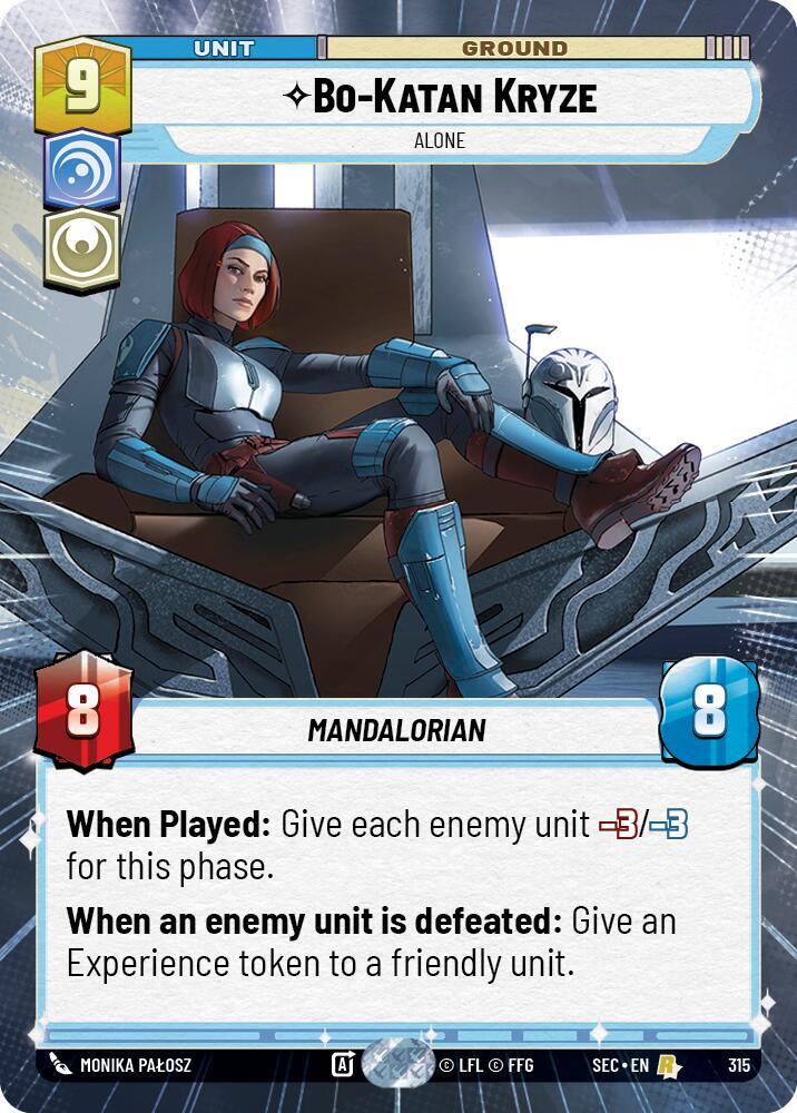 Bo Katan Kryze Alone Hyperspace 315 card