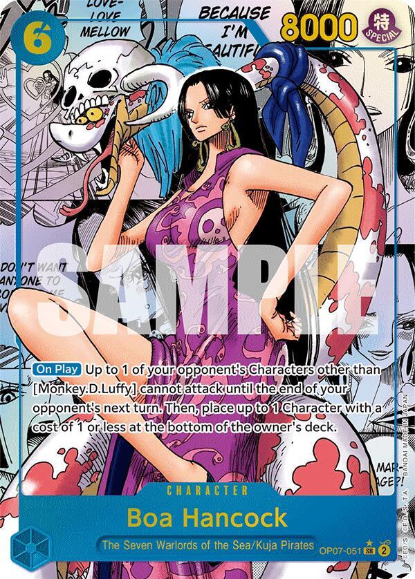 Boa Hancock 051 Parallel Manga OP07-051 carta
