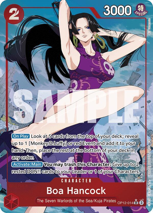 Boa Hancock Alternate Art OP12-014 card