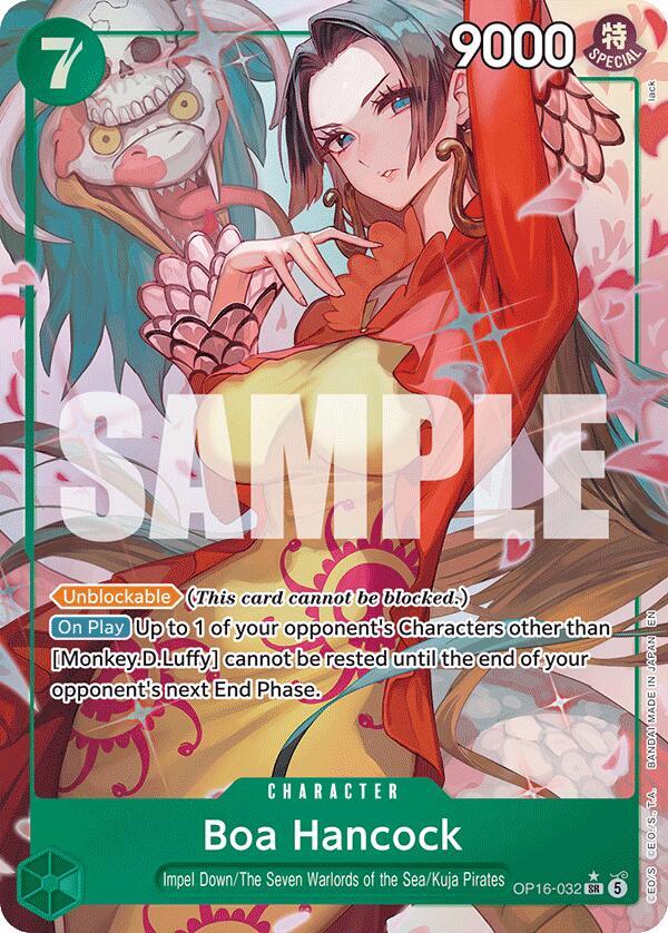 Boa Hancock Alternate Art OP16-032 carta
