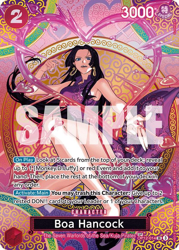 Boa Hancock SP OP12-014 carta