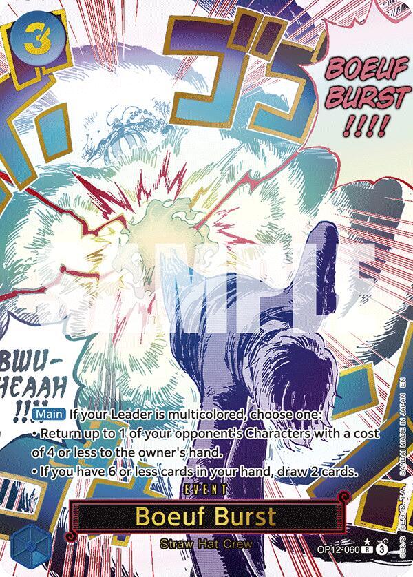 Boeuf Burst Alternate Art OP12-060 card