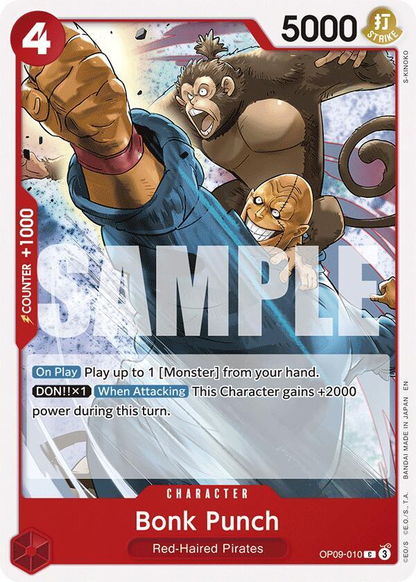 Bonk Punch Reprint OP09-010 card