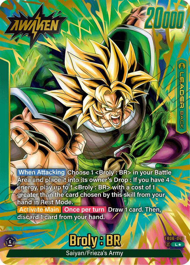 Broly BR FB06 048 Alternate Art carta